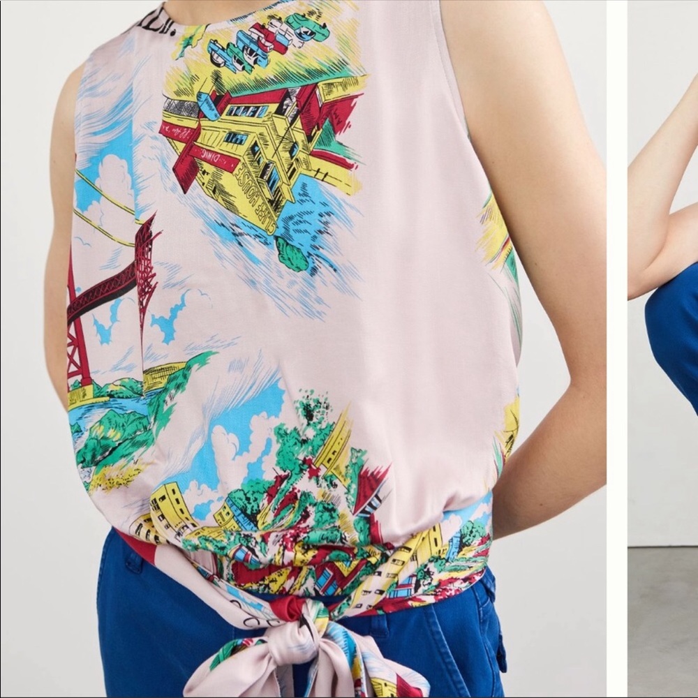POSTCARD WRAP TOP L - Picture 2 of 11